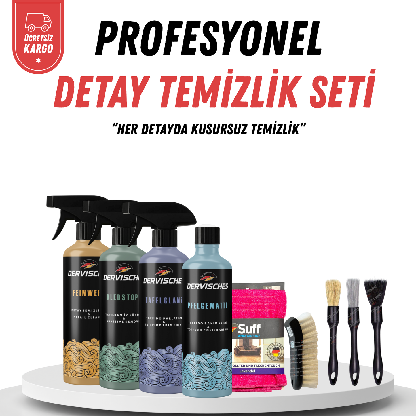 Dervisches Profesyonel Detay Temizlik Seti
