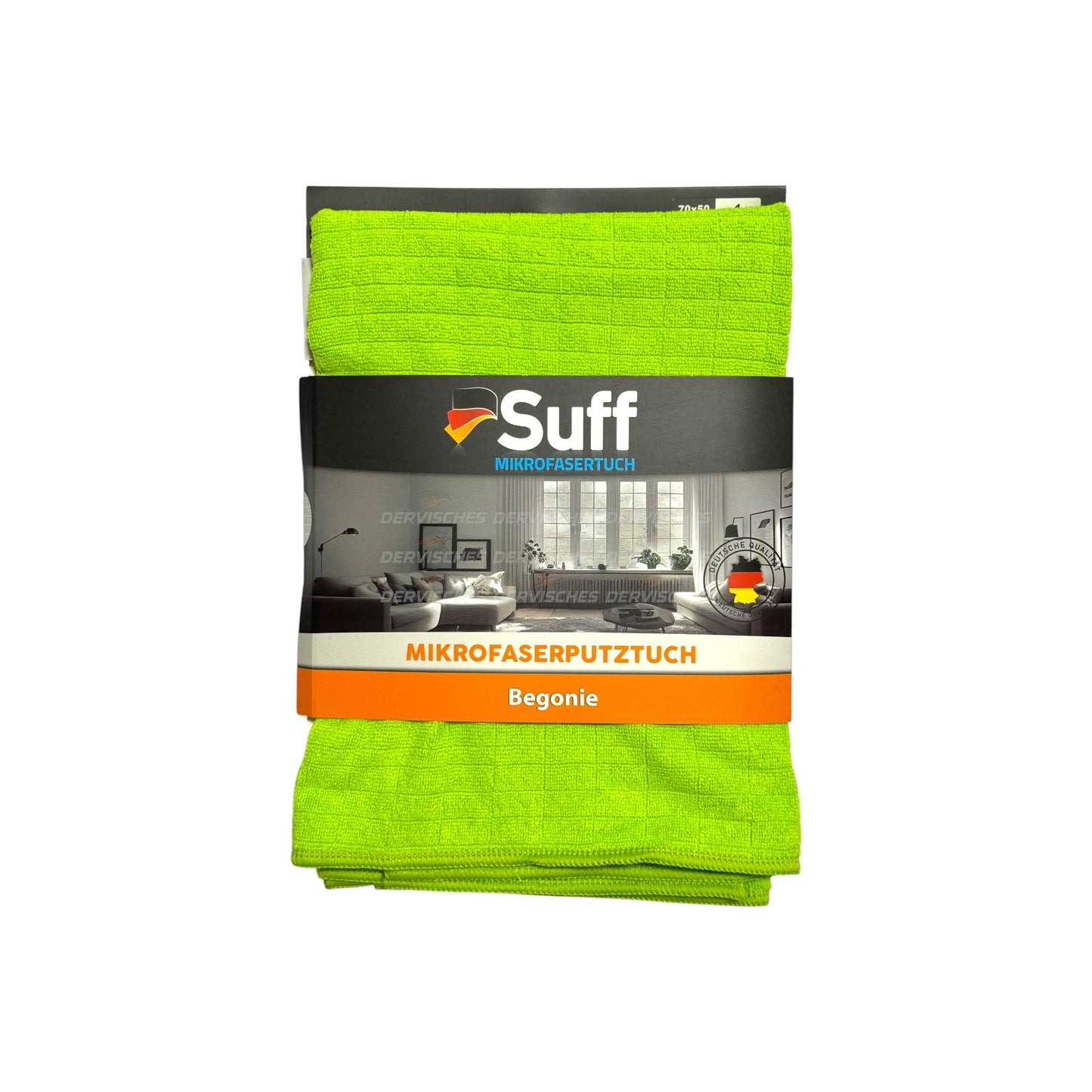 Suff Begonya Kareli Mikrofiber Temizlik Bezi (50×70 cm)