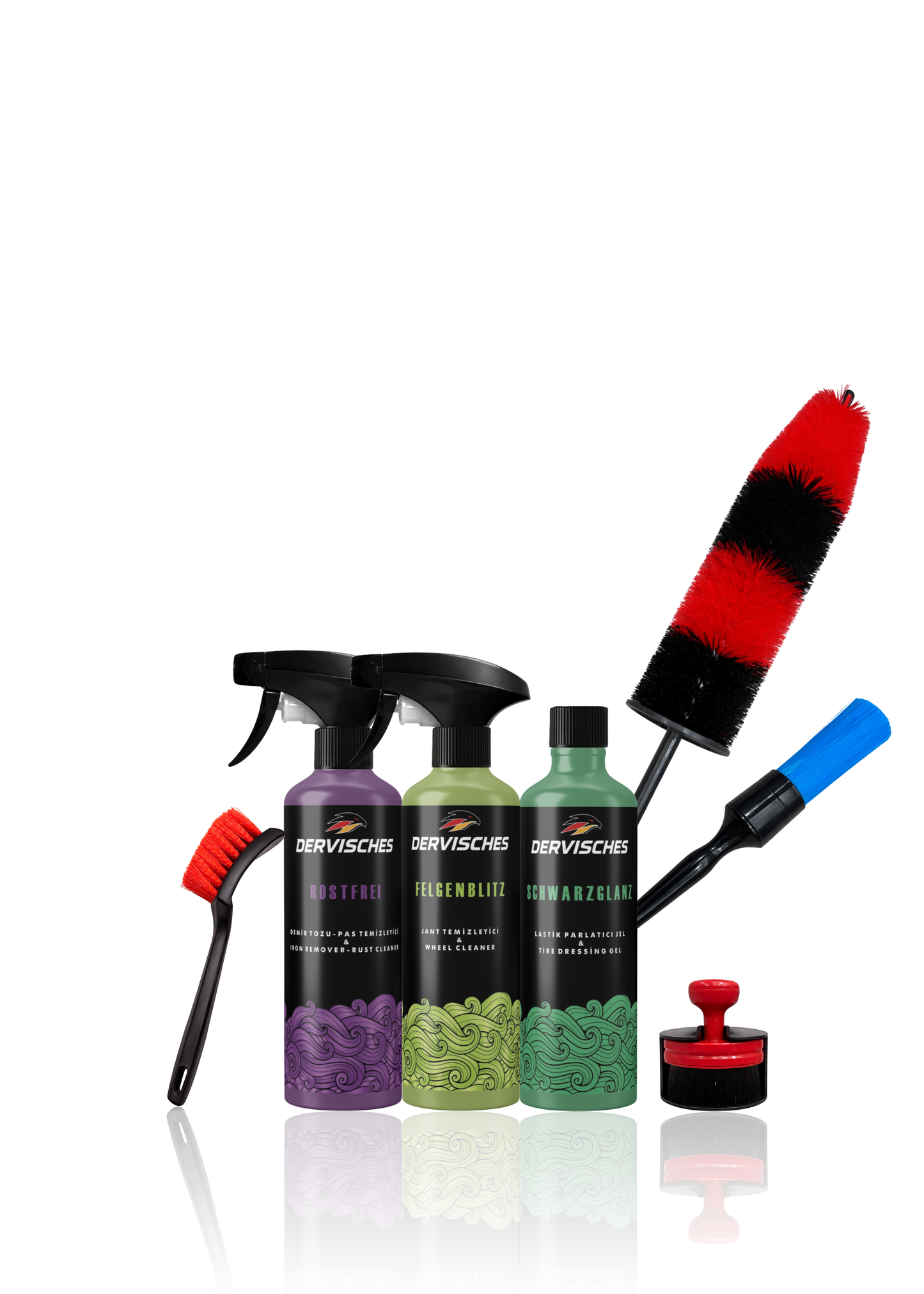 Dervisches Felgenmeister Jant ve Lastik Bakım Kiti - 7 Parça