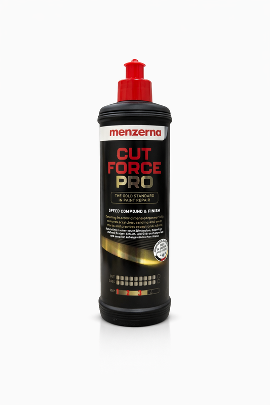 Menzerna Cut Force Pro - Speed Compound & Finish - Altın Seri Ağır Çizik Giderici Kalın Pasta - 1 LT