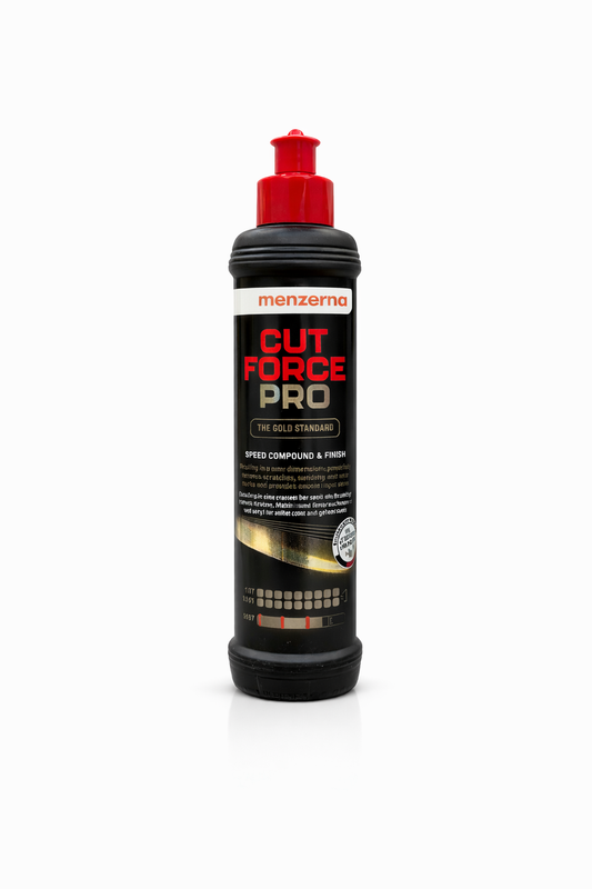 Menzerna Cut Force Pro - Speed Compound & Finish - Altın Seri Ağır Çizik Giderici Kalın Pasta - 250 ML
