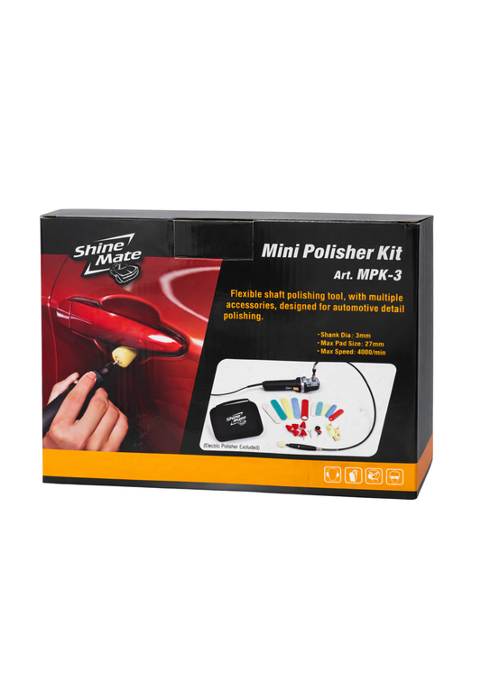 Shine Mate MPK-3 Mini Polisher Kit / Polisaj Uzatma Seti