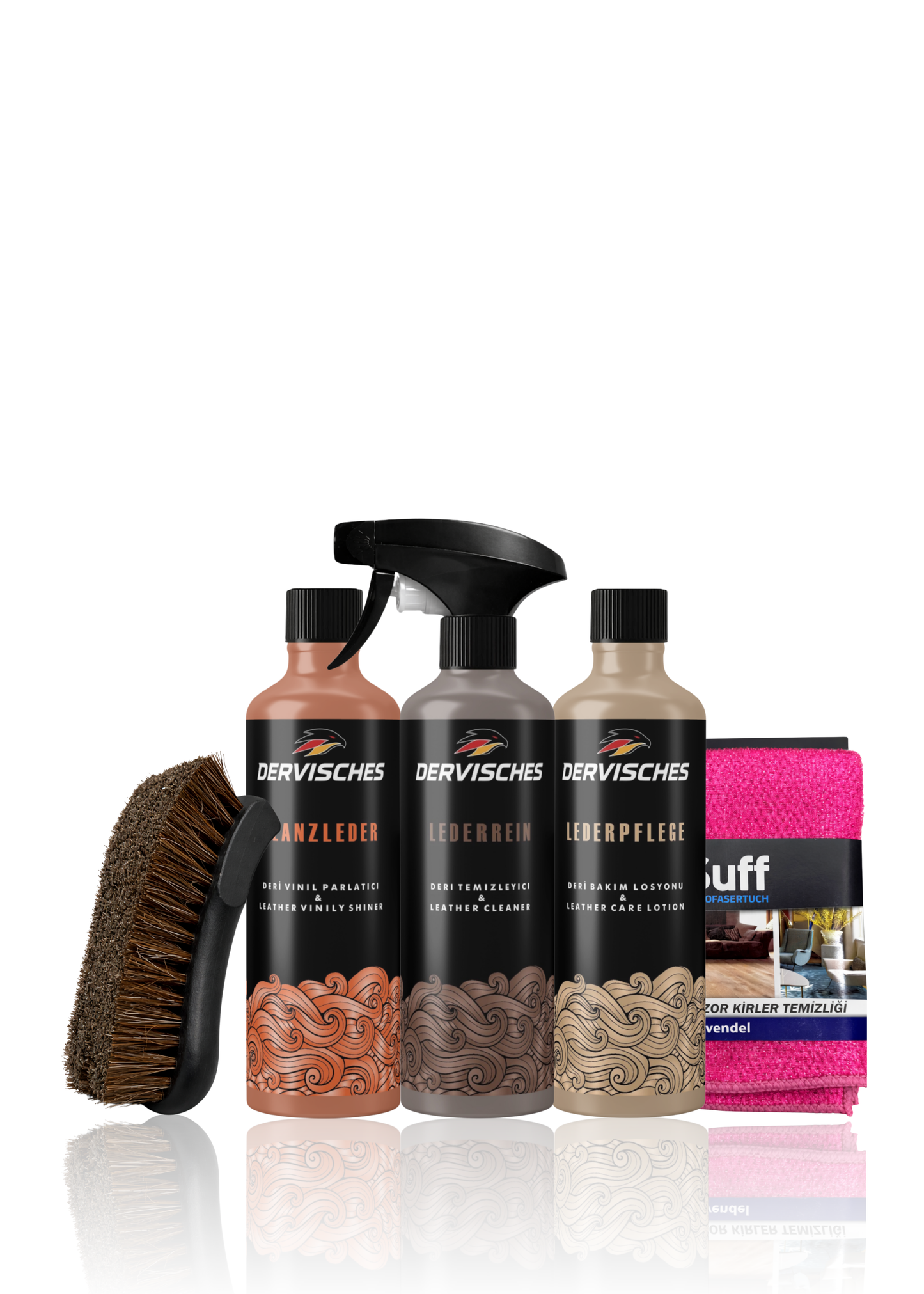 Dervisches Leder Aufbereitung Deri Bakım Kiti - 5 Parça